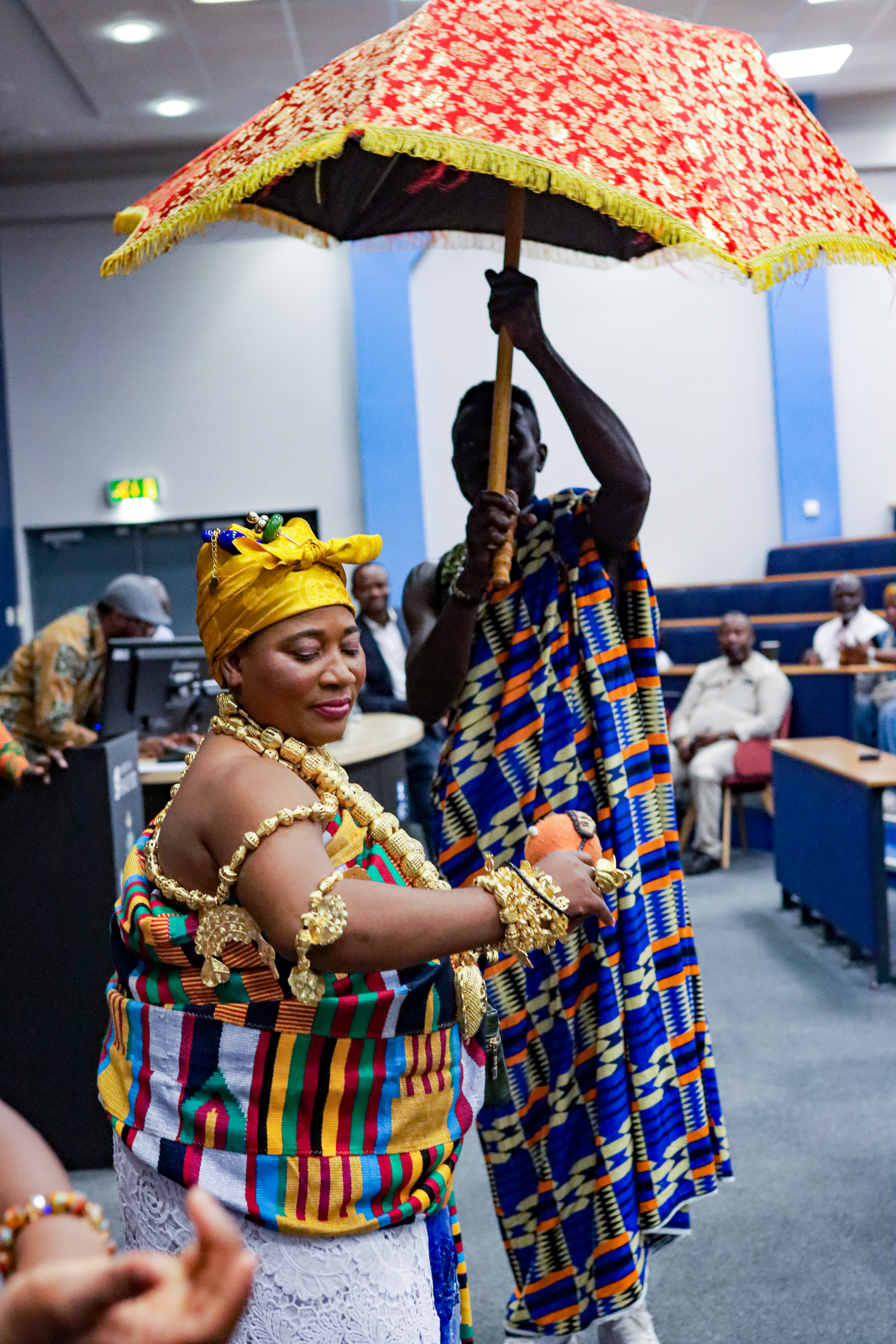 Nana Efua Apiatewa III participating in a community engagement