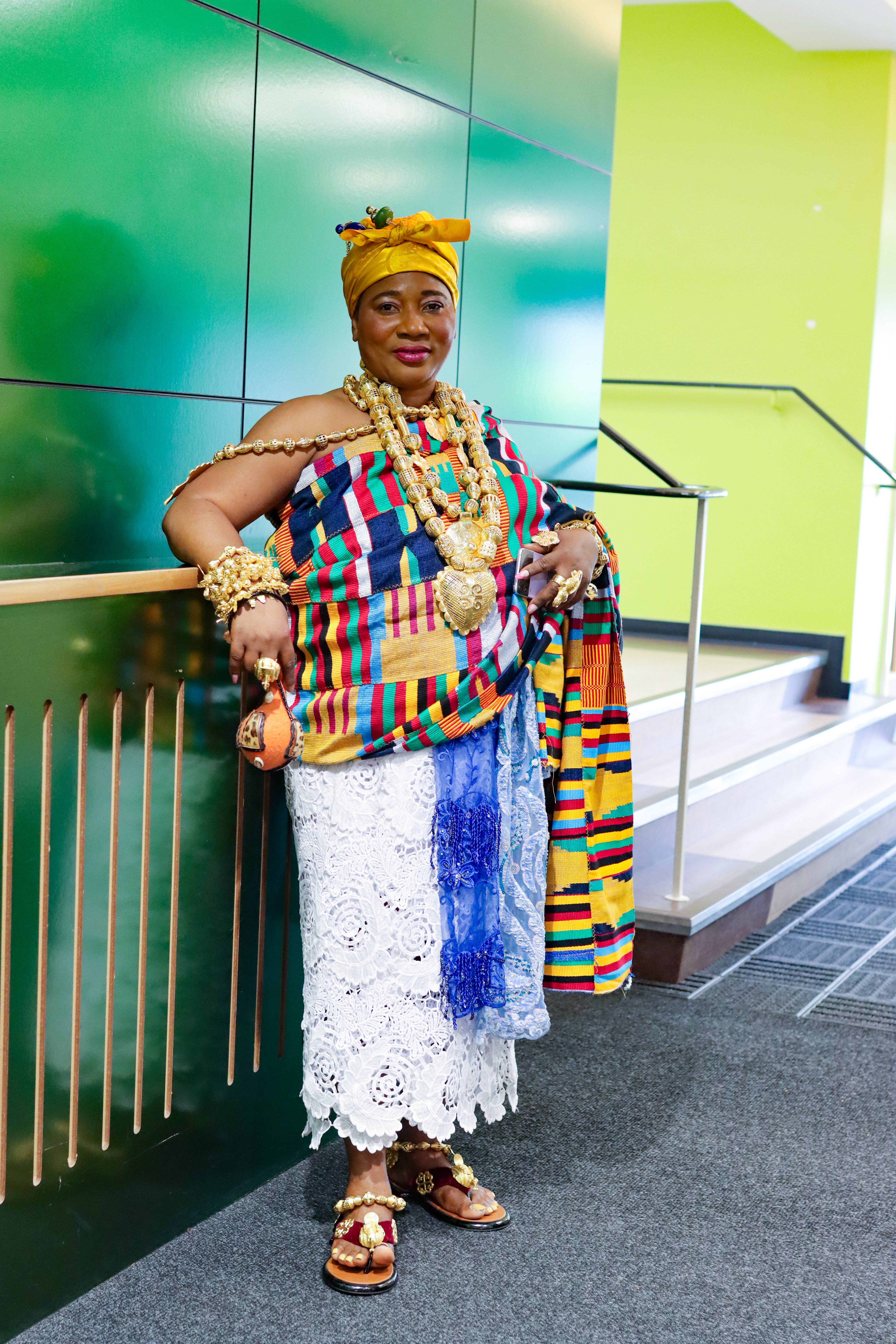 Nana Efua Apiatewa III in traditional royal attire